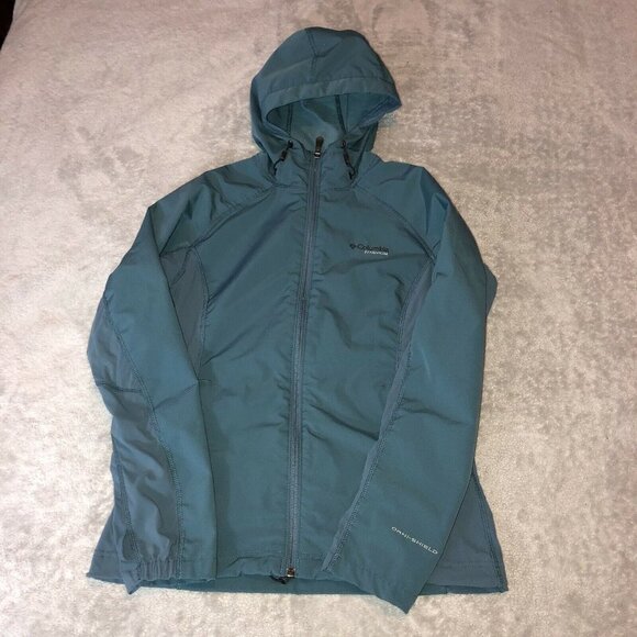 COLUMBIA Titanium Interchange Omni Shield Womens Full Zip Jacket Hooded - Picture 2 of 12